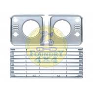 Grille & Headlight Surround Set - Indus Silver